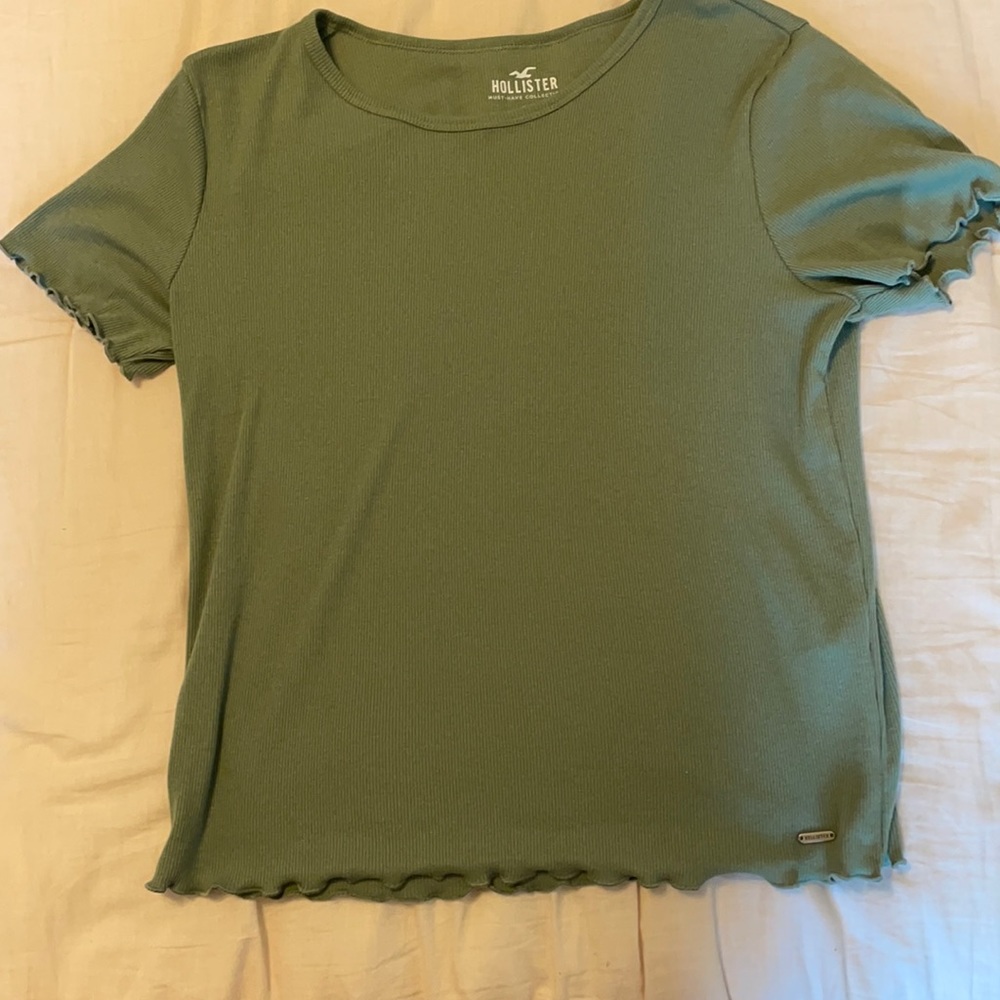 Army Green Hollister Crop Top